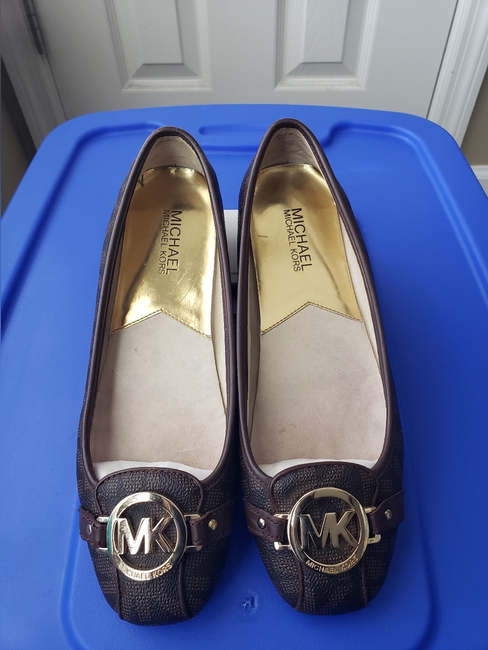 Michael Kors Women's Fulton Moc Flats Synthetic Ballet Flats